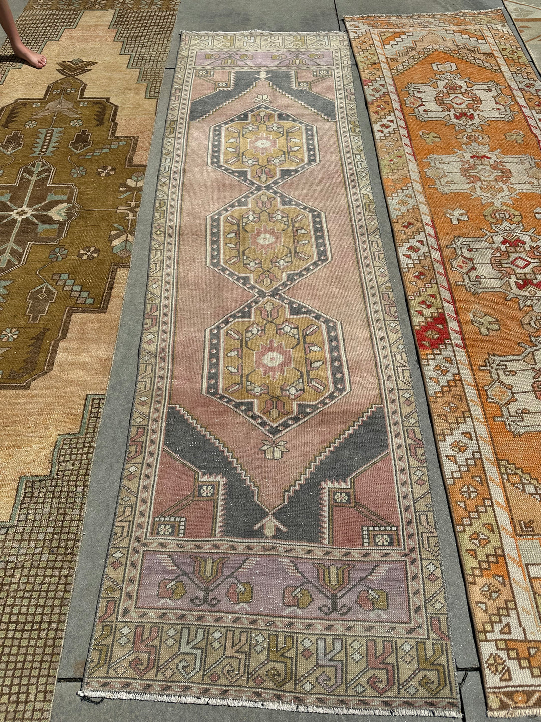 Rose & Smoke: Vintage Turkish Runner