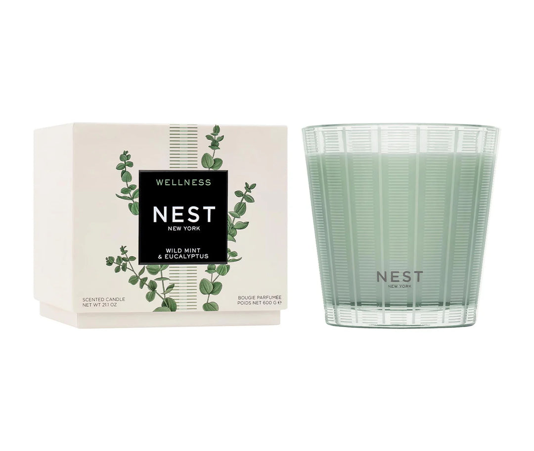 Wild Mint &amp; Eucalyptus Candle - 3-Wick