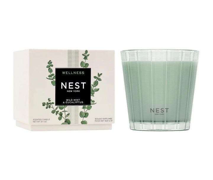 Wild Mint &amp; Eucalyptus Candle - 3-Wick